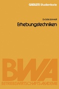 Cover: Erhebungstechniken - Springer Gabler