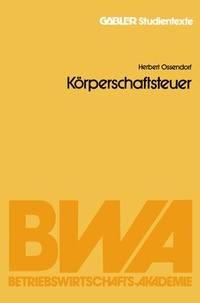 Abbildung von: Körperschaftsteuer - Springer Gabler