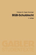 Cover: BGB-Schuldrecht - Springer Gabler