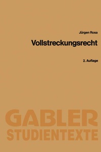 Abbildung von: Vollstreckungsrecht - Springer Gabler