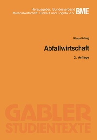 Enlarge image Cover: Abfallwirtschaft - Springer Gabler