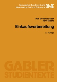 Abbildung von: Einkaufsvorbereitung - Springer Gabler