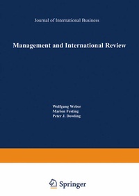 Enlarge image Cover: Management and International Review - Springer Gabler