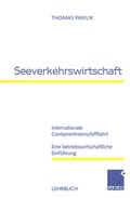 Cover: Seeverkehrswirtschaft - Springer Gabler