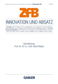 Enlarge image Cover: Innovation und Absatz - Springer Gabler