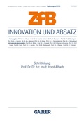 Cover: Innovation und Absatz - Springer Gabler