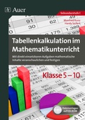 Cover: Tabellenkalkulation im Mathematikunterricht 5-10 - Auer Verlag in der AAP Lehrerwelt GmbH