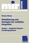 Cover: Globalisierung und Strategien der vertikalen Integration - Springer Gabler