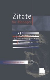 Enlarge image Cover: Zitate für Manager - Springer Gabler