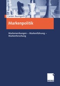 Cover: Markenpolitik - Springer Gabler