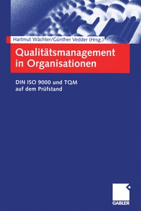 Abbildung von: Qualitätsmanagement in Organisationen - Springer Gabler