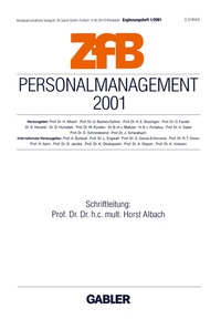Enlarge image Cover: Personalmanagement 2001 - Springer Gabler
