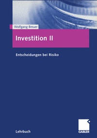 Enlarge image Cover: Investition II - Springer Gabler