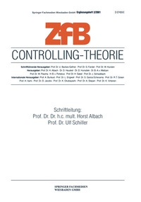 Bild vergrößern Bild: Controlling-Theorie - Springer Gabler
