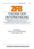 Cover: Theorie der Unternehmung - Springer Gabler