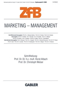 Enlarge image Cover: Marketing - Management - Springer Gabler