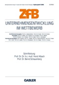 Cover: Unternehmensentwicklung im Wettbewerb - Springer Gabler