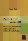 Cover: Zurück zur Vernunft - Springer Gabler