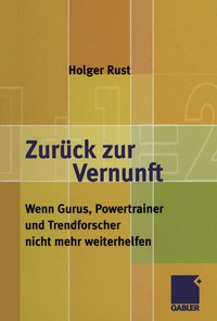 Enlarge image Cover: Zurück zur Vernunft - Springer Gabler