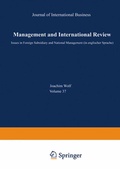 Cover: International Human Resource and Cross Cultural Management - Springer Gabler