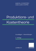 Cover: Produktions- und Kostentheorie - Springer Gabler