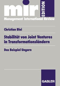Abbildung von: Stabilität von Joint Ventures in Transformationsländern - Springer Gabler