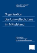 Cover: Organisation des Umweltschutzes im Mittelstand - Springer Gabler