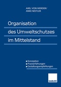 Cover: Organisation des Umweltschutzes im Mittelstand - Springer Gabler