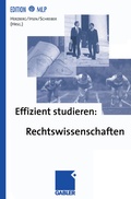 Cover: Effizient studieren: Rechtswissenschaften - Springer Gabler