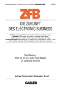 Cover: Die Zukunft des Electronic Business - Springer Gabler