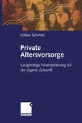 Cover: Private Altersvorsorge - Springer Gabler