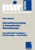 Cover: Informationsversorgung in Transnationalen Unternehmungen - Springer Gabler