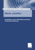 Cover: Werte schaffen - Springer Gabler