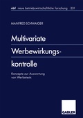 Cover: Multivariate Werbewirkungskontrolle - Springer Gabler