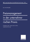 Cover: Preismanagement in der unternehmerischen Praxis - Springer Gabler