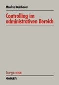 Cover: Controlling im administrativen Bereich - Springer Gabler