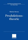 Cover: Produktionstheorie - Springer Gabler