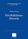 Cover: Produktionstheorie - Springer Gabler