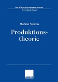 Cover: Produktionstheorie - Springer Gabler