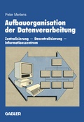 Cover: Aufbauorganisation der Datenverarbeitung - Springer Gabler