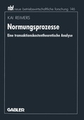 Cover: Normungsprozesse - Springer Gabler