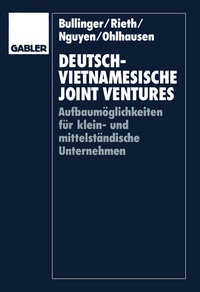 Abbildung von: Deutsch-vietnamesische Joint Ventures - Springer Gabler