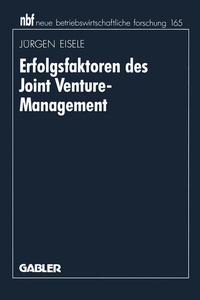 Abbildung von: Erfolgsfaktoren des Joint Venture-Management - Springer Gabler
