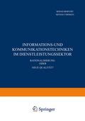 Cover: Informations- und Kommunikationstechniken im Dienstleistungssektor - Springer Gabler