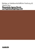 Cover: &Ouml;konomische Agency-Theorie und Kapitalmarktgleichgewicht - Springer Gabler