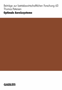 Enlarge image Cover: Optimale Anreizsysteme - Springer Gabler