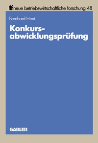 Abbildung von: Konkursabwicklungsprüfung - Springer Gabler