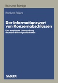 Cover: Der Informationswert von Konzernabschl&uuml;ssen - Springer Gabler