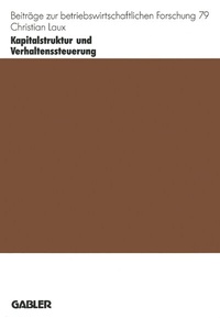 Abbildung von: Kapitalstruktur und Verhaltenssteuerung - Springer Gabler