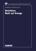 Cover: Betriebsform, Markt und Strategie - Springer Gabler